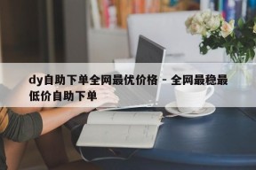 dy自助下单全网最优价格 - 全网最稳最低价自助下单