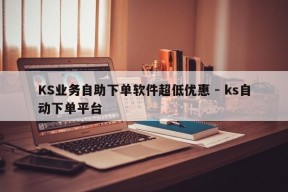 KS业务自助下单软件超低优惠 - ks自动下单平台