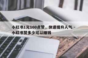 小红书1元100点赞，快速提升人气 - 小红书赞多少可以赚钱