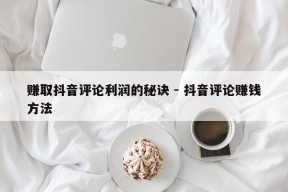 赚取抖音评论利润的秘诀 - 抖音评论赚钱方法