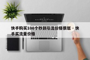 快手购买100个秒到引流价格很低 - 快手买流量价格