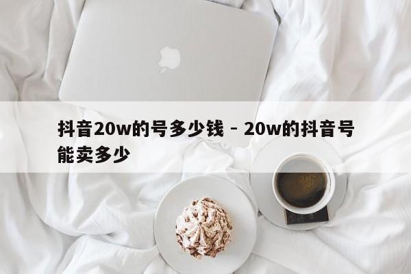 抖音20w的号多少钱 - 20w的抖音号能卖多少  第1张