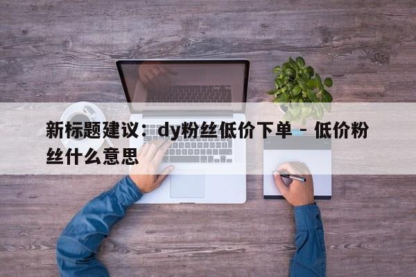 新标题建议：dy粉丝低价下单 - 低价粉丝什么意思  第1张